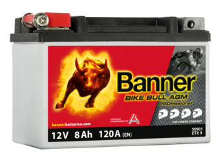 Motobaterie Banner   ETX 9   12V / 8Ah